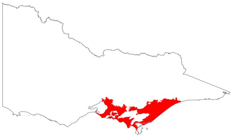 Natural region map: Gippsland Plain