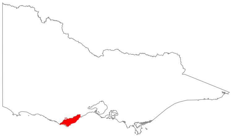 Natural region map: Otway Range